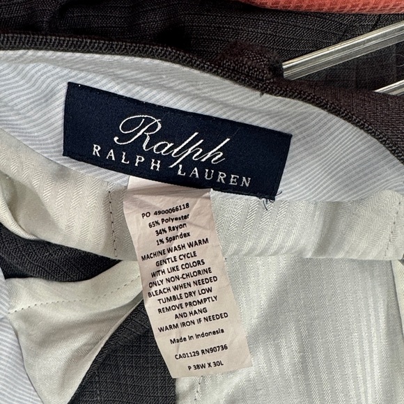 Polo by Ralph Lauren Black Dress Trousers with Pleat - Picture 6 of 6